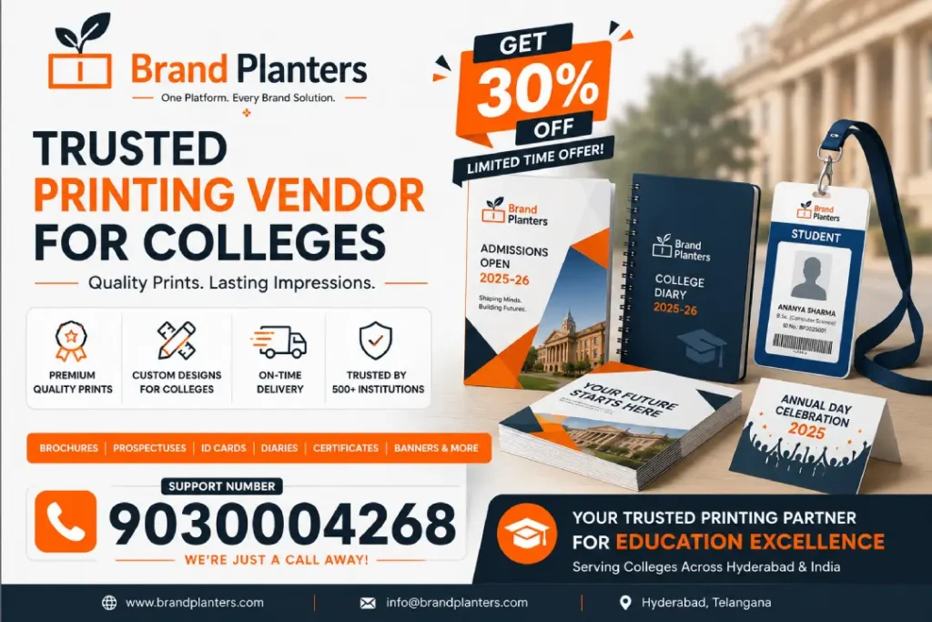 Printing Vendor for Colleges