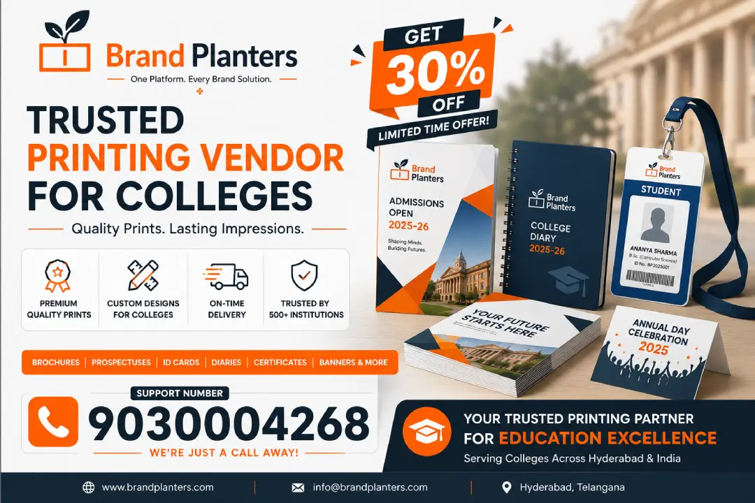 Printing Vendor for Colleges